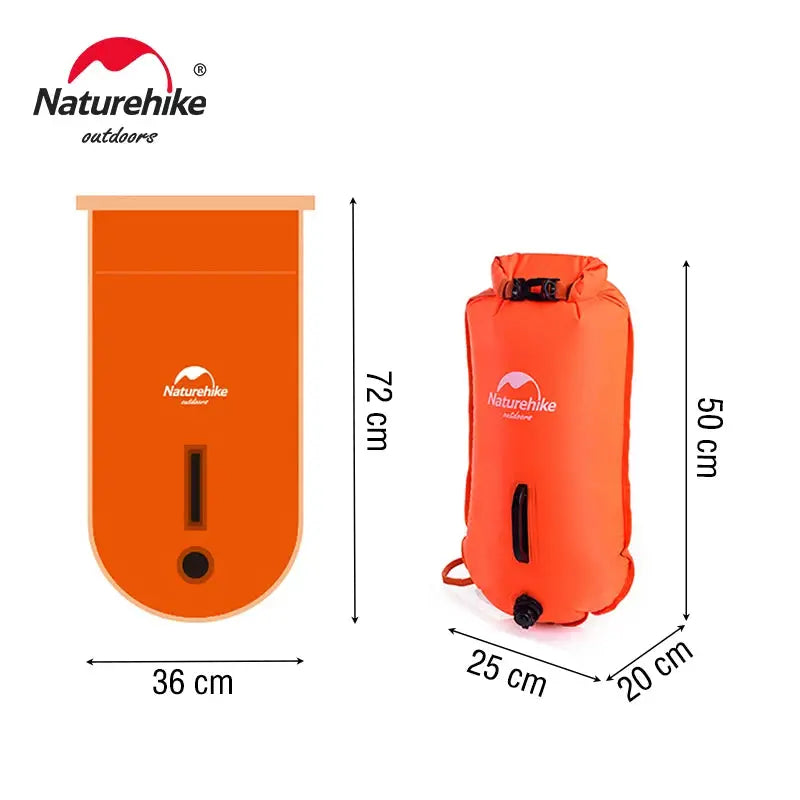 Naturehike Inflatable Swimming Buoy Waterproof 28L Storage Dry Bag Adjustable Belt Flotation Bag Dual Airbag Swim Drifting Float by Beastly Survival Outlet Naturehike Inflatable Swimming Buoy Waterproof 28L Storage Dry Bag Adjustable Belt Flotation Bag Dual Airbag Swim Drifting Float Beastly Survival Outlet