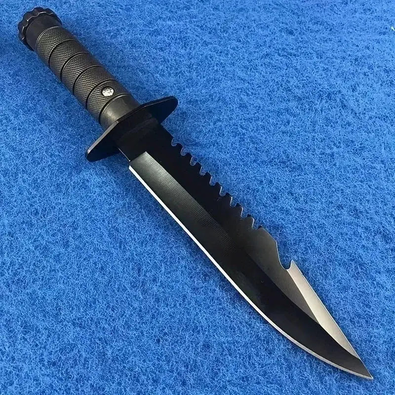 Ultra-Sharp Multi-Function Fixed Blade Tactical Knife - High Hardness All-in-One Portable Tool With K Sheath And Straight Edge by Beastly Survival Outlet Ultra-Sharp Multi-Function Fixed Blade Tactical Knife - High Hardness All-in-One Portable Tool With K Sheath And Straight Edge Beastly Survival Outlet