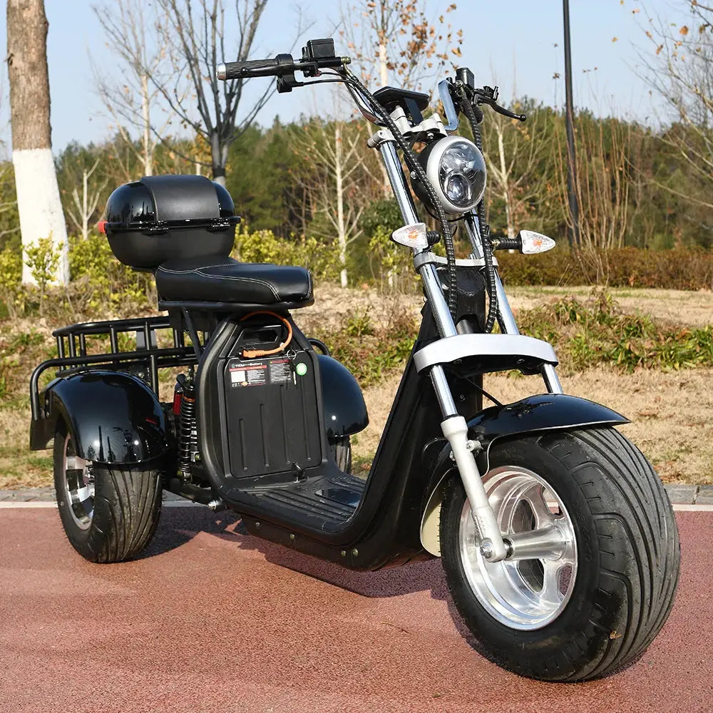 3 Wheel City Road Electric Scooter For Adults 3 Wheel Bikes 3000W Motor Top Speed 25 Miles 20AH 60V Electric Motorcycle by Beastly Survival Outlet