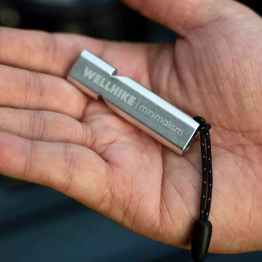 Double Tubes EDC Mini Whistle 120dB Outdoor Survival SOS