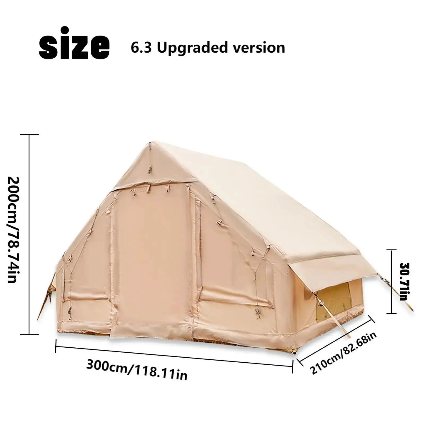 Inflatable Camping Tent Five To Eight People Easy Setup Gear by Beastly Survival Outlet