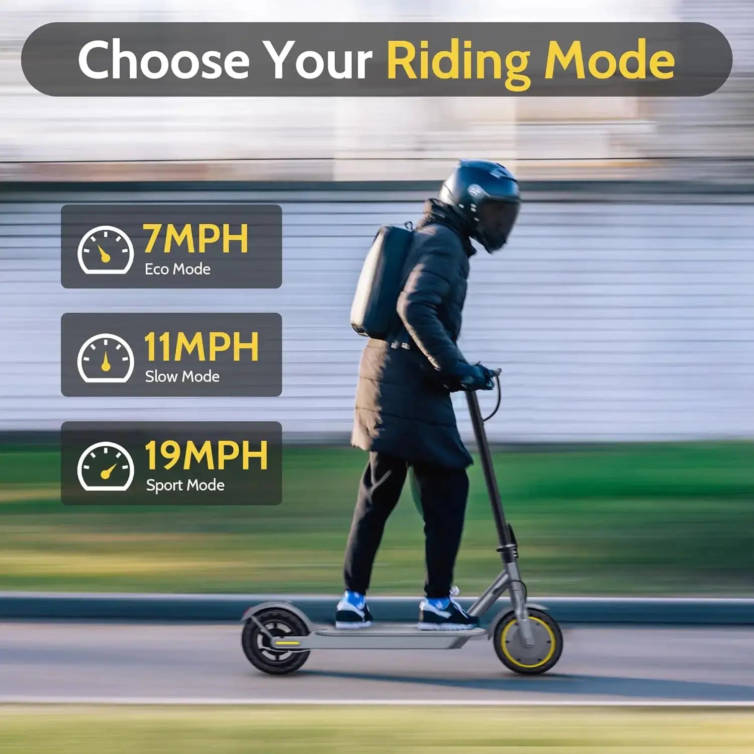 NAVIC T5 Electric Scooter 350W 19MPH APP Smart Control Scooter 8.5inch Solid tire Folding E-Scooter 22Miles Max Range for Adult by Beastly Survival Outlet