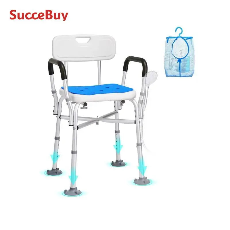 Adjustable Height Shower Chair For Elderly And Disabled