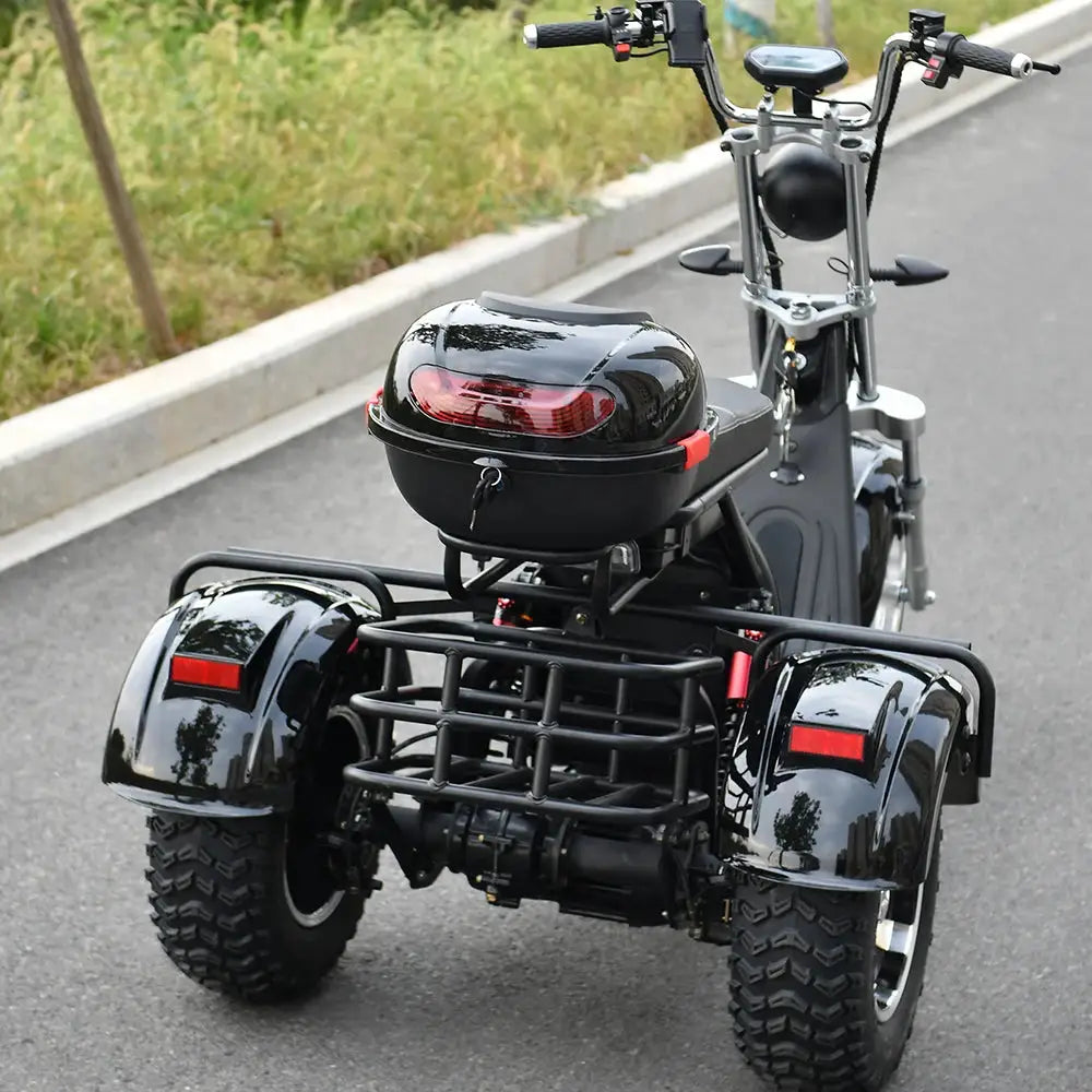 Adult Electric 3 Wheel Scooter 2000W Motor Max Speed 35-45KM/H Max Load 250KG 18 Inch Off road Fat Tire Electric Scooter by Beastly Survival Outlet