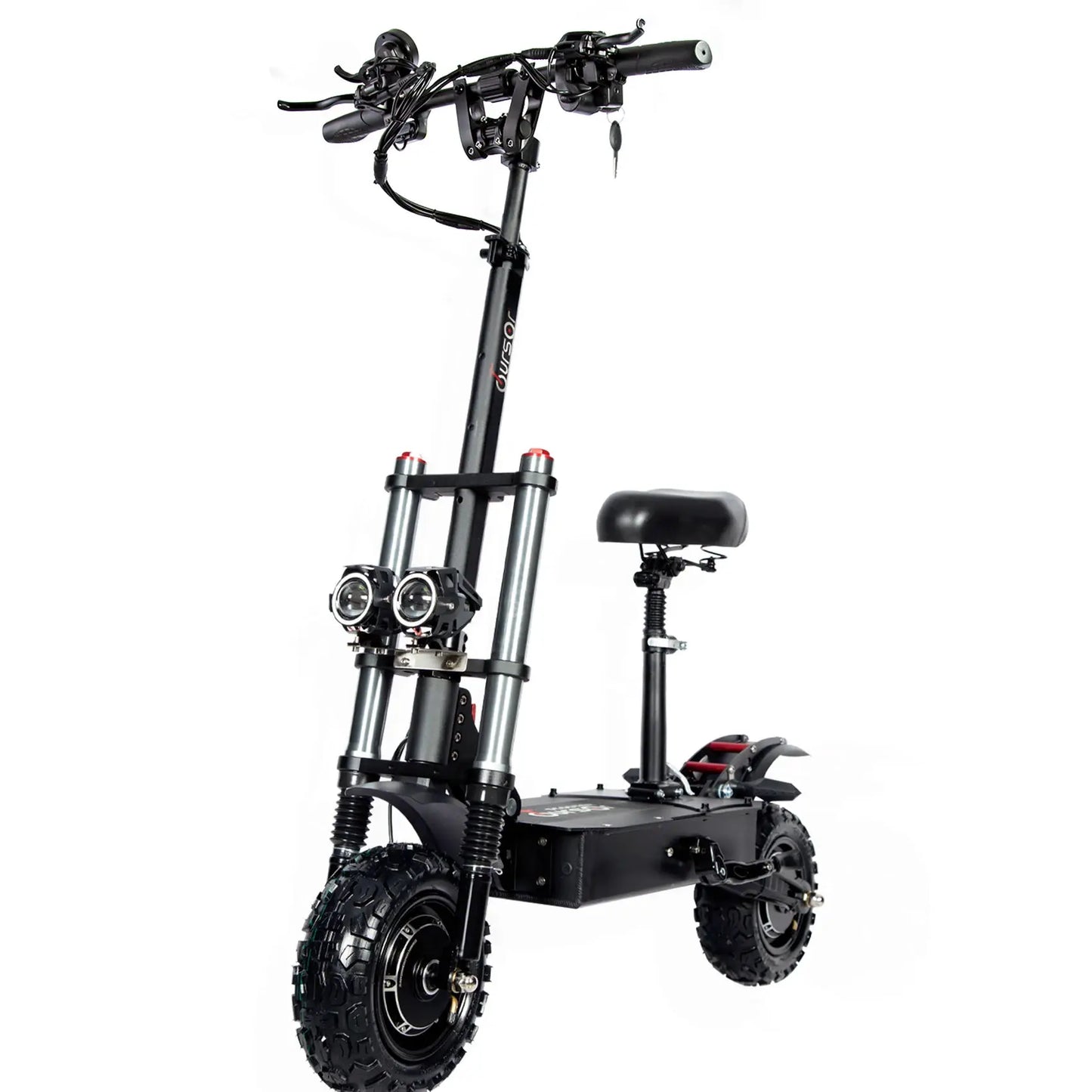 6000W 60V 40Ah 11 inch off-road tyre Kick scooter dual motors removable seat hydraulic shock absorption Folding Electric Scooter by Beastly Survival Outlet