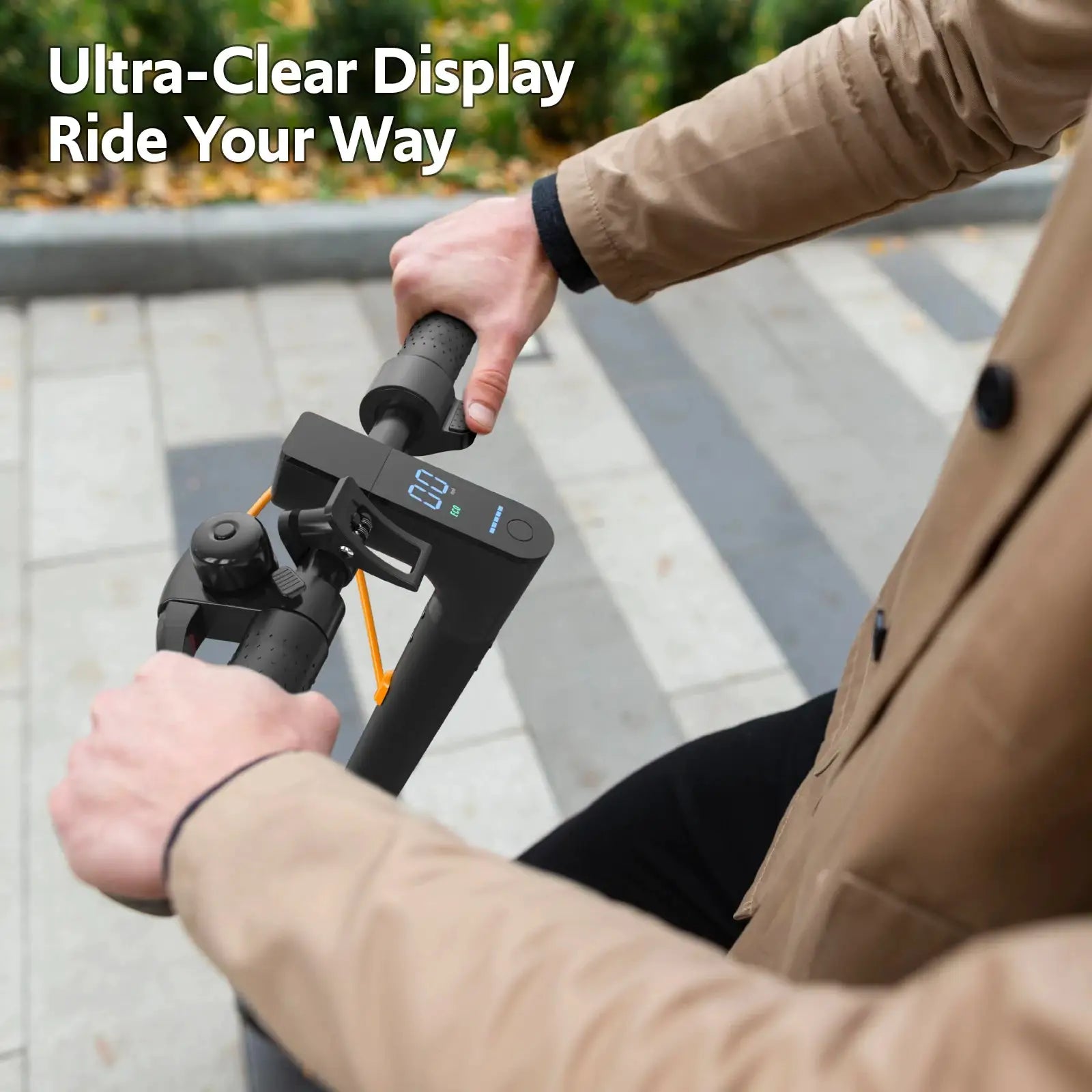 Electric Scooters for Adults & Teen, 550W Motor 19Mph Top Speed E-Scooter, 19 Miles Range, Folding W/Side Lights, UL2272 Dual Brake & App by Beastly Survival Outlet