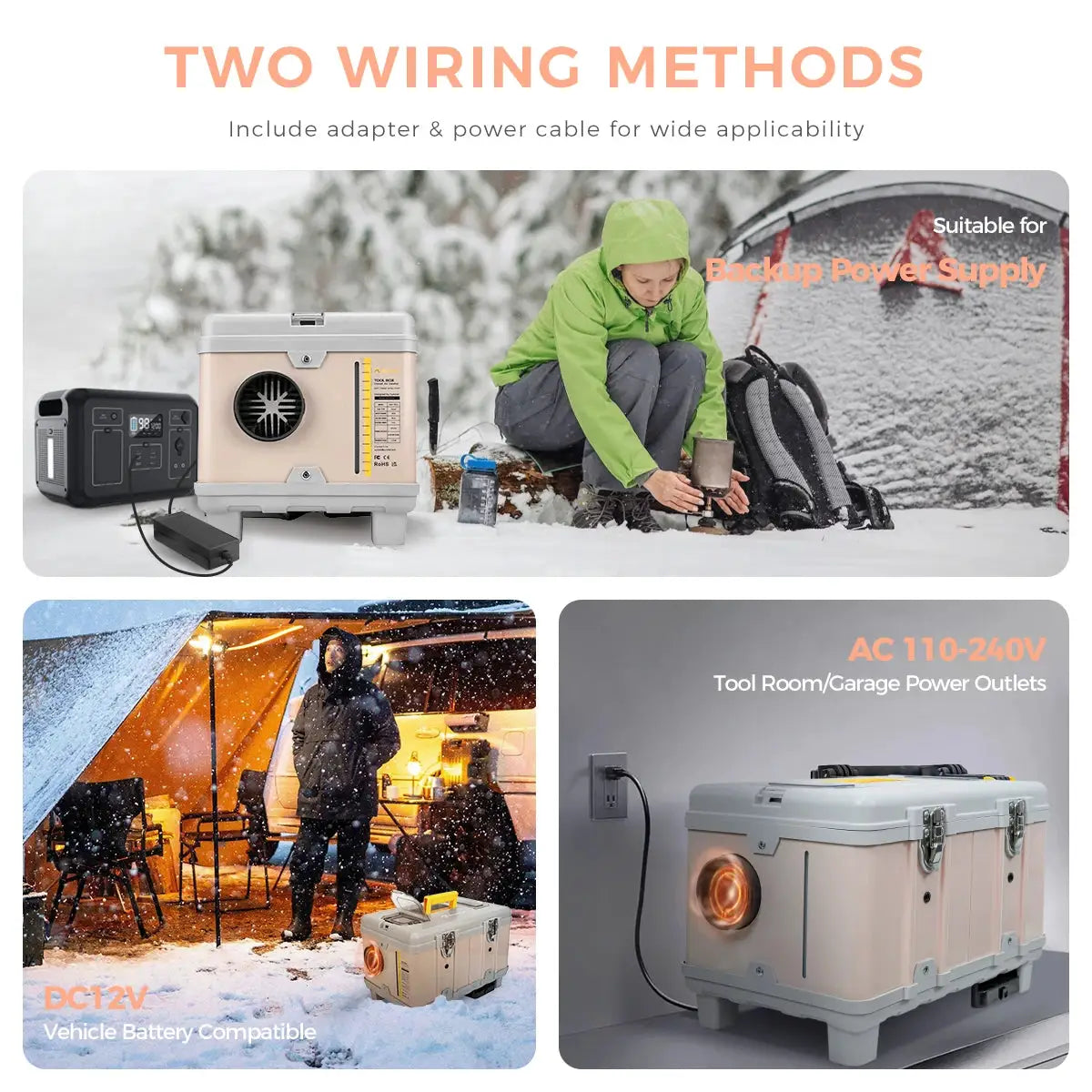 8KW 12V/220V Portable Diesel Air Heater W/ Self-Cleaning & Bluetooth APP, High Altitude Mode Car Diesel Heater for RV Truck Van by Beastly Survival Outlet