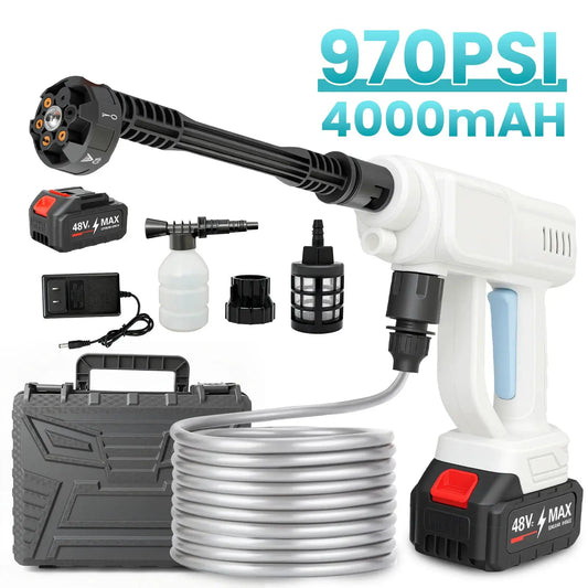 Compact Portable Cordless Pressure Washer 21V 970 PSI KitMax by Beastly Survival Outlet
