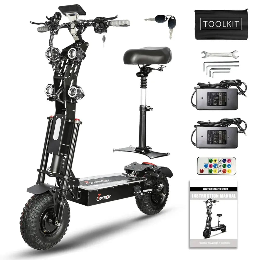 Toursor US UK Stock Scooter 60V 72V E-Scooter Dual Motor 8000W 10000W 14 inch Europe Stock Electric Scooter by Beastly Survival Outlet