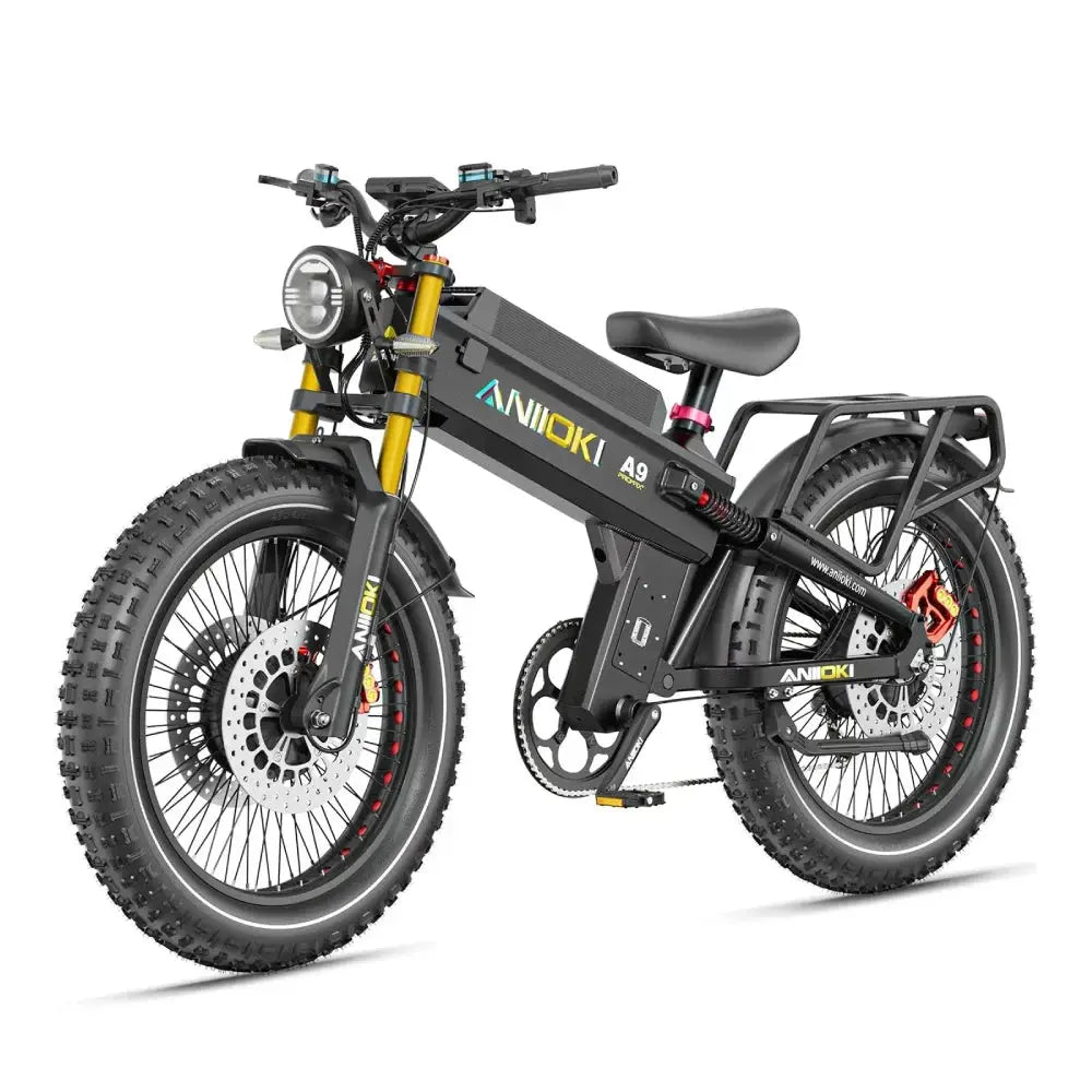 ANIIOKI Electric Bike 6000W 60V Dual Motors Ebike aniioki a9 pro max electric bike adults 45mph aniioki ebike Suspension AirFork by Beastly Survival Outlet