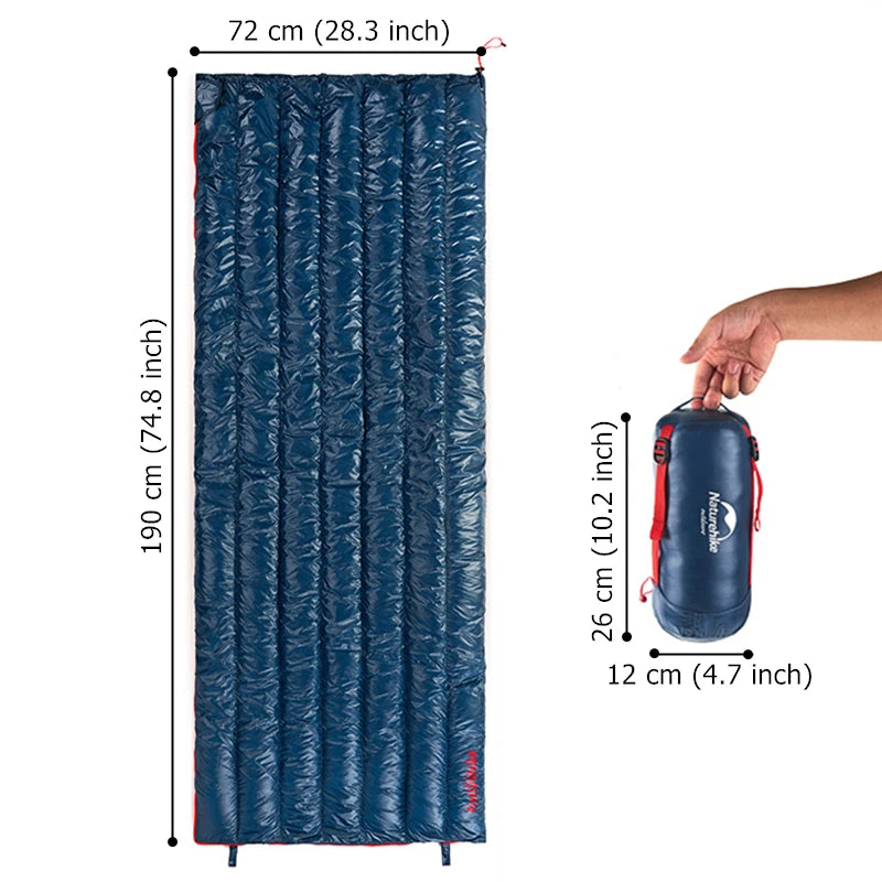 Naturehike Goose Down Ultralight Sleeping Bag Winter Camping