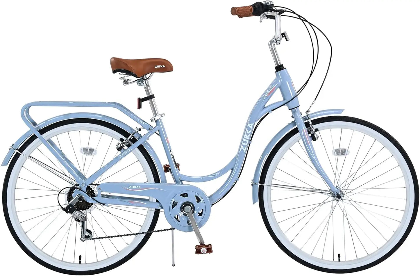 Women’s 24 26 Inch Beach Cruiser Bike 7 Speed Adjustable Seat