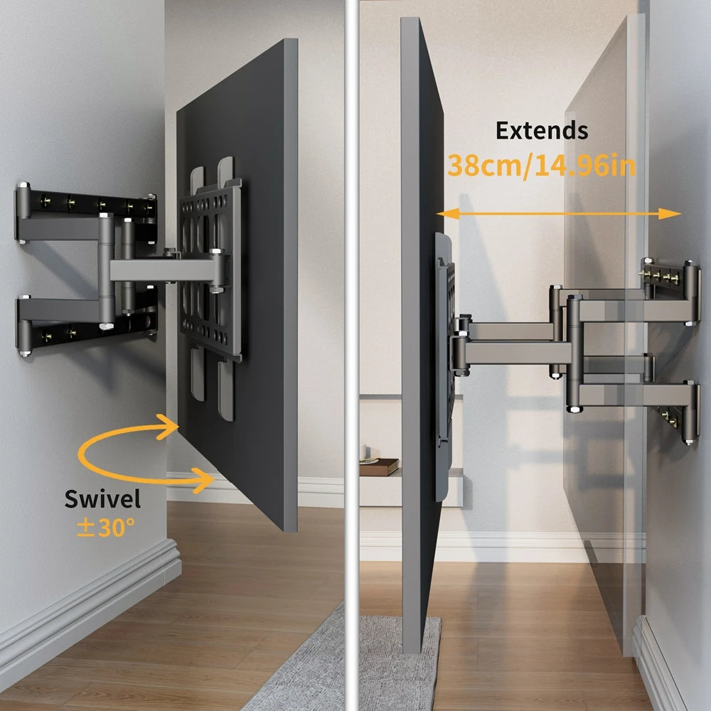 Full Motion Articulating TV Wall Mount for 40-85 Inch Screens