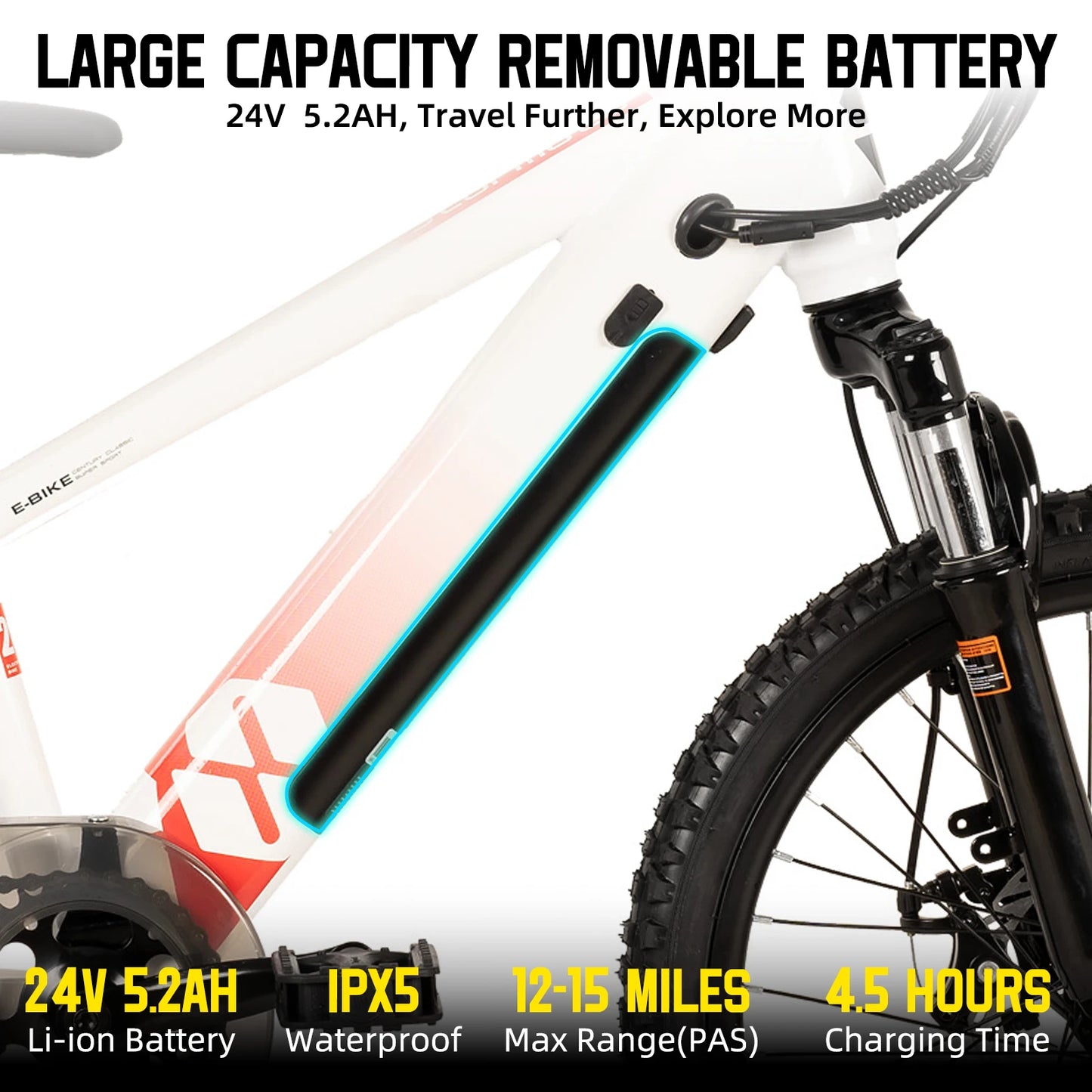 JoyStar Kids Electric Bike 250W 15 MPH Mountain Adventure Jr by Beastly Survival Outlet