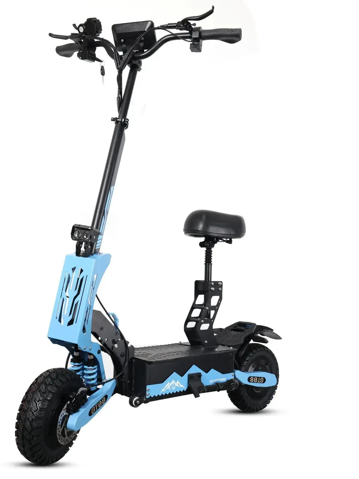 Arwibon 5600W Adult Electric Scooter Dual Motor Top Speed 46MPH, 60V27AH, 11-inch Off-Road Tires Sport Folding E-Scooter with Seat by Beastly Survival Outlet