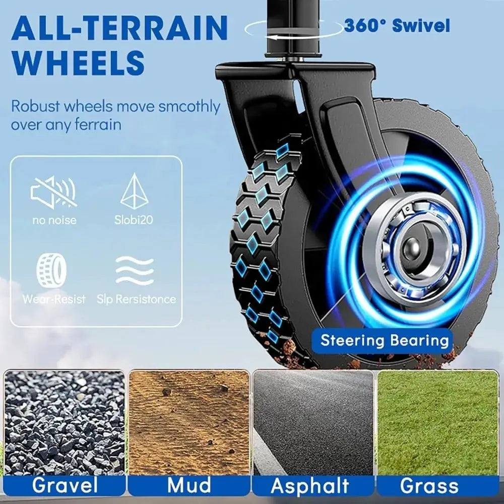 Collapsible Wagon Cart All Terrain Wheels Heavy Duty Grocery by Beastly Survival Outlet