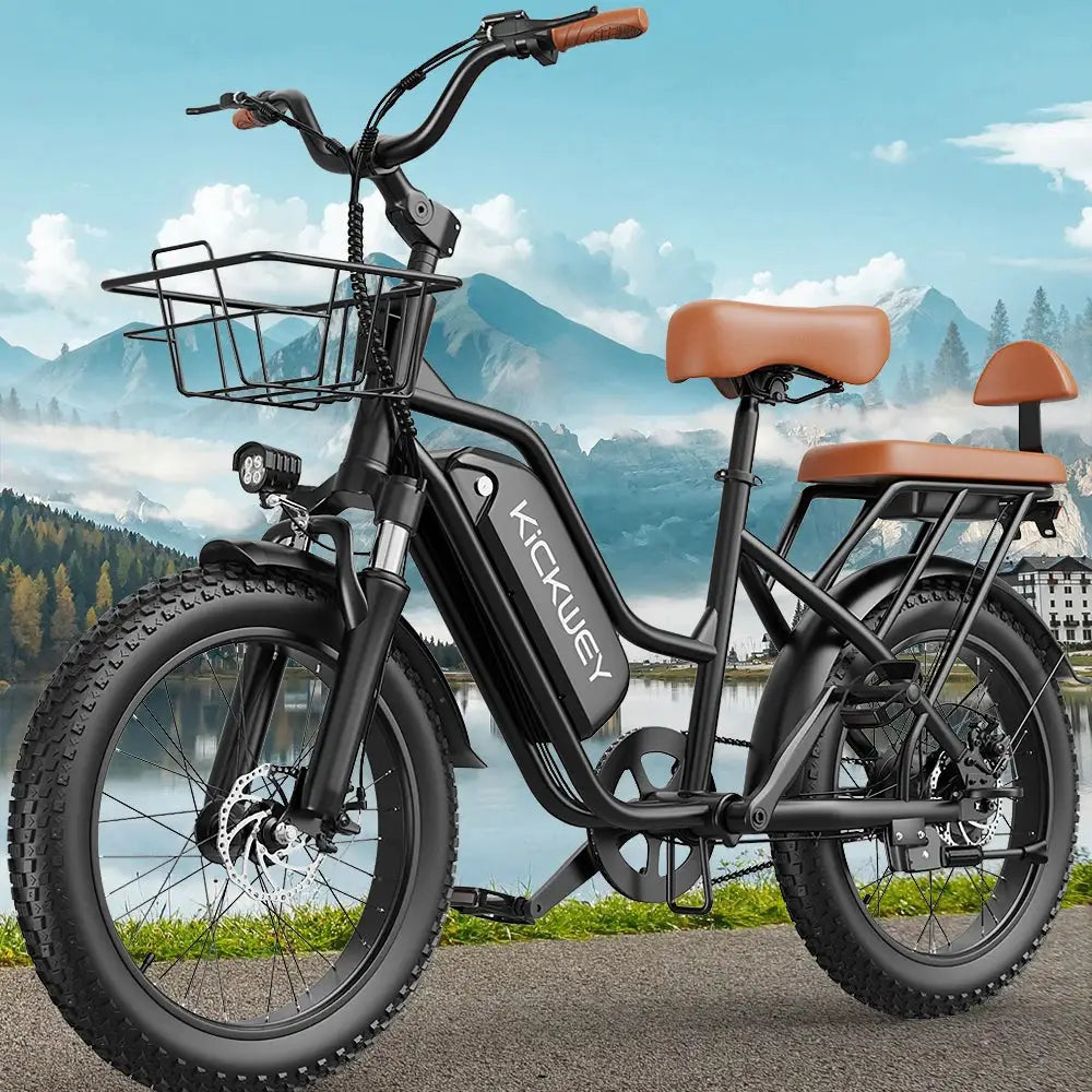 Kickwey LD20 Adult Electric Bike 1500w 32MPH 48V20ah Mountain Electric Bicycle 20 Inch Fat Tire Motorcycle E Bike by Beastly Survival Outlet