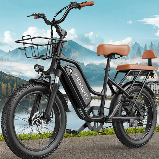Kickwey LD20 Adult Electric Bike 1500w 32MPH 48V20ah Mountain Electric Bicycle 20 Inch Fat Tire Motorcycle E Bike by Beastly Survival Outlet