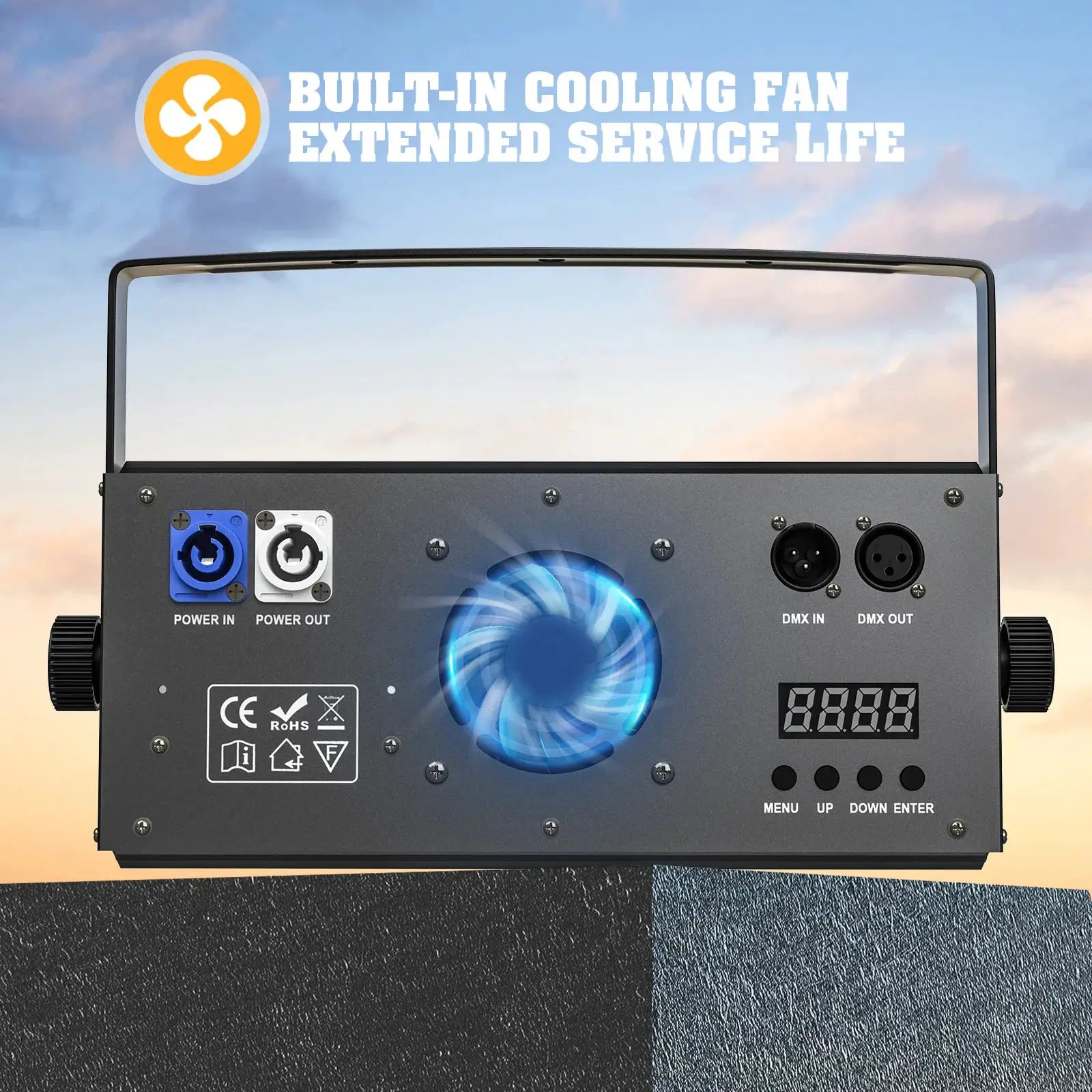 U'King 4PCS 200W COB Par Light 2x100W Blinder Lighting 2 Eyes LED 2IN1 COB Cool Warm White Lighting Party Bar DMX Stage Lighting by Beastly Survival Outlet