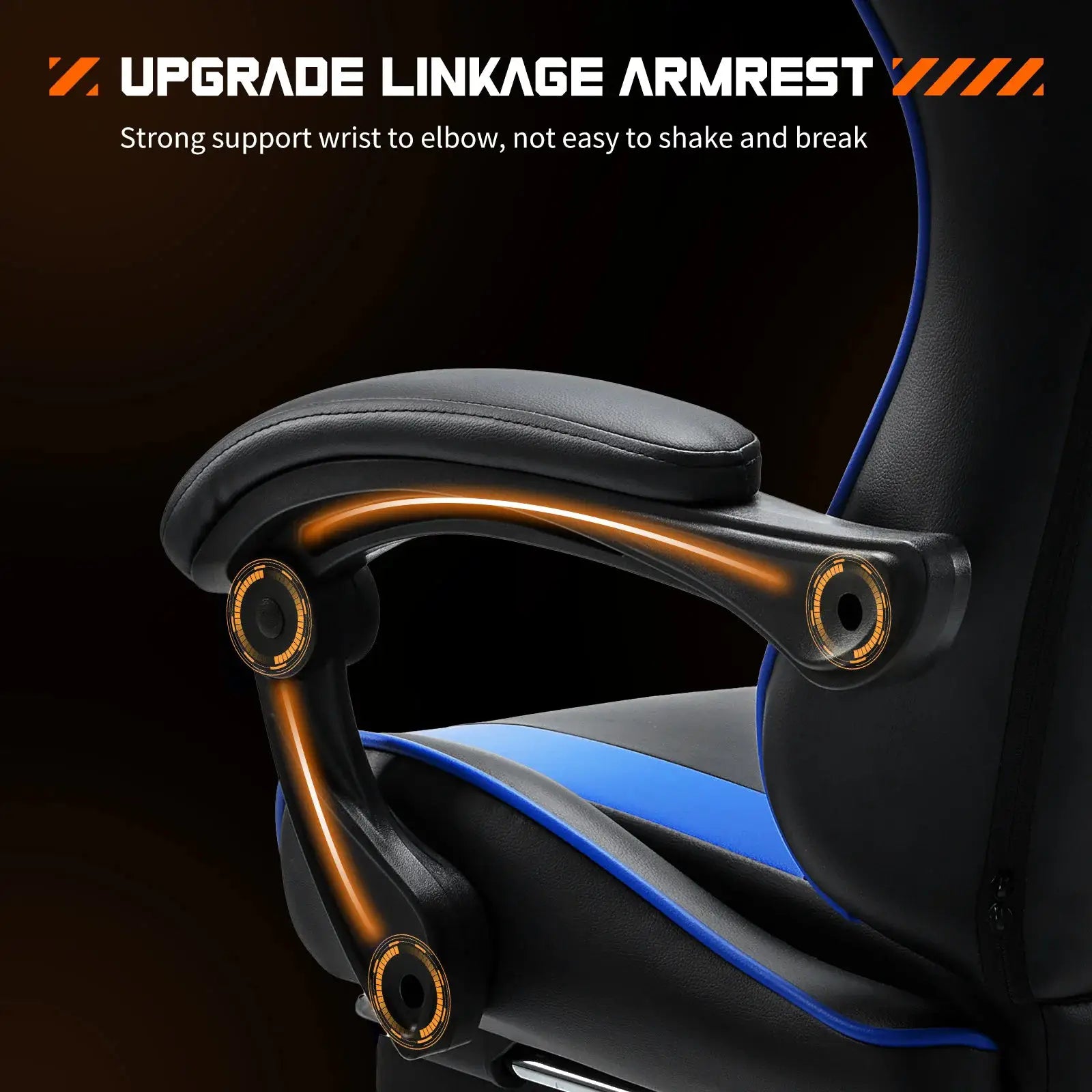 JHK Ergonomic Racing Gaming Chair With Adjustable PU Leather by Beastly Survival Outlet