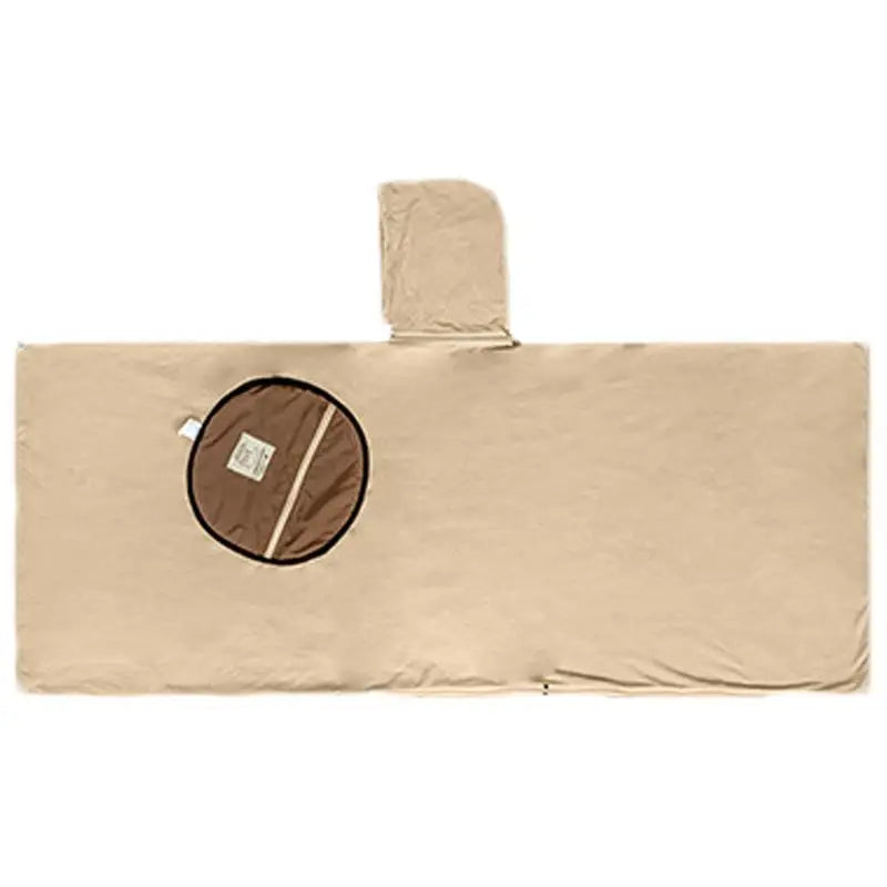 Wearable Sleeping Bag Poncho For Camping Hooded Fleece Blanket Warmth Cotton Filling Adult Standard Length 1.8m