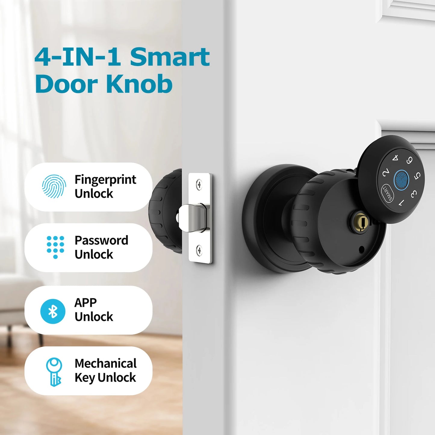 Viladepot Smart Lock Fingerprint Door Lock With App Control