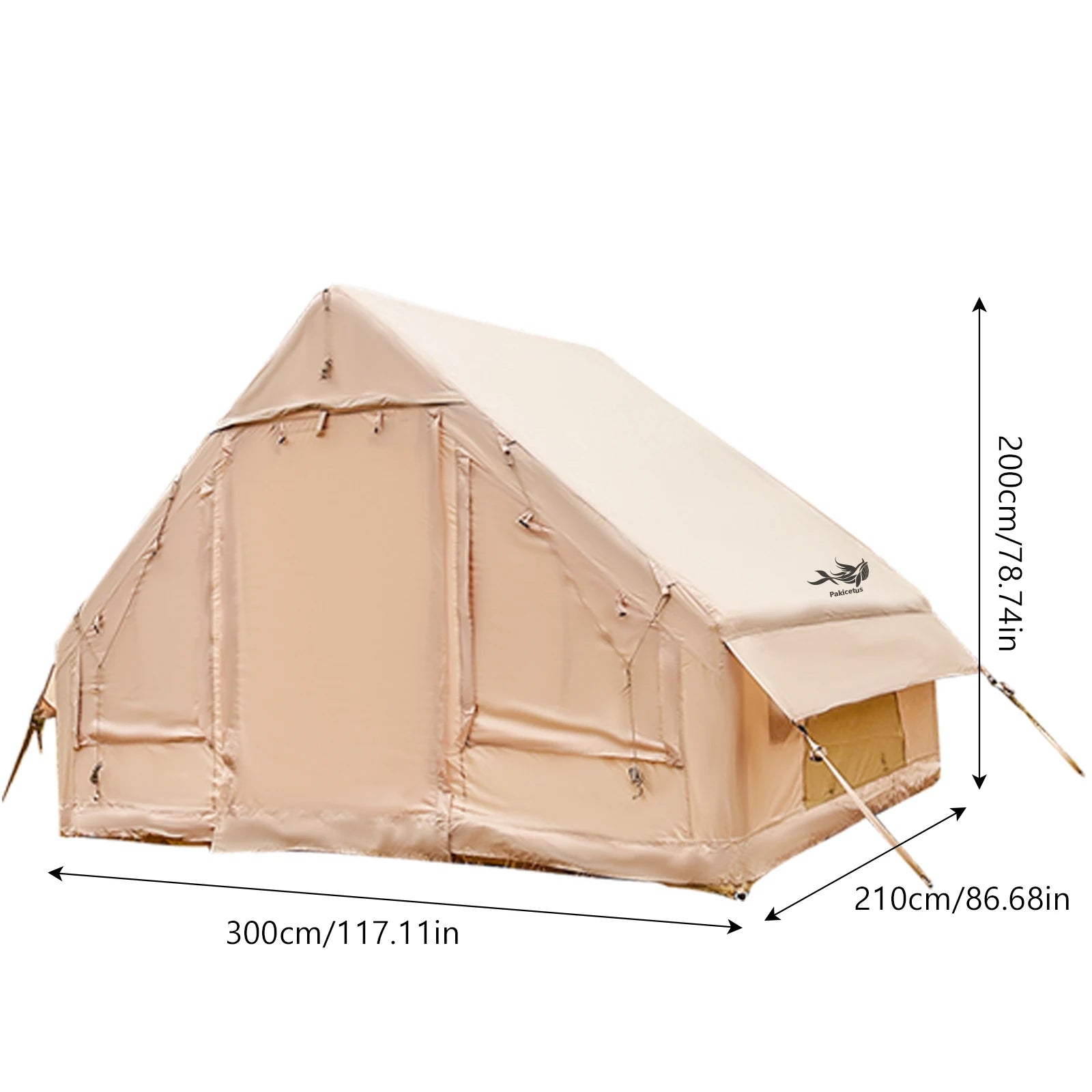 Pakicetus Colossal Inflatable Camping Tent With Skylight Mesh by Beastly Survival Outlet