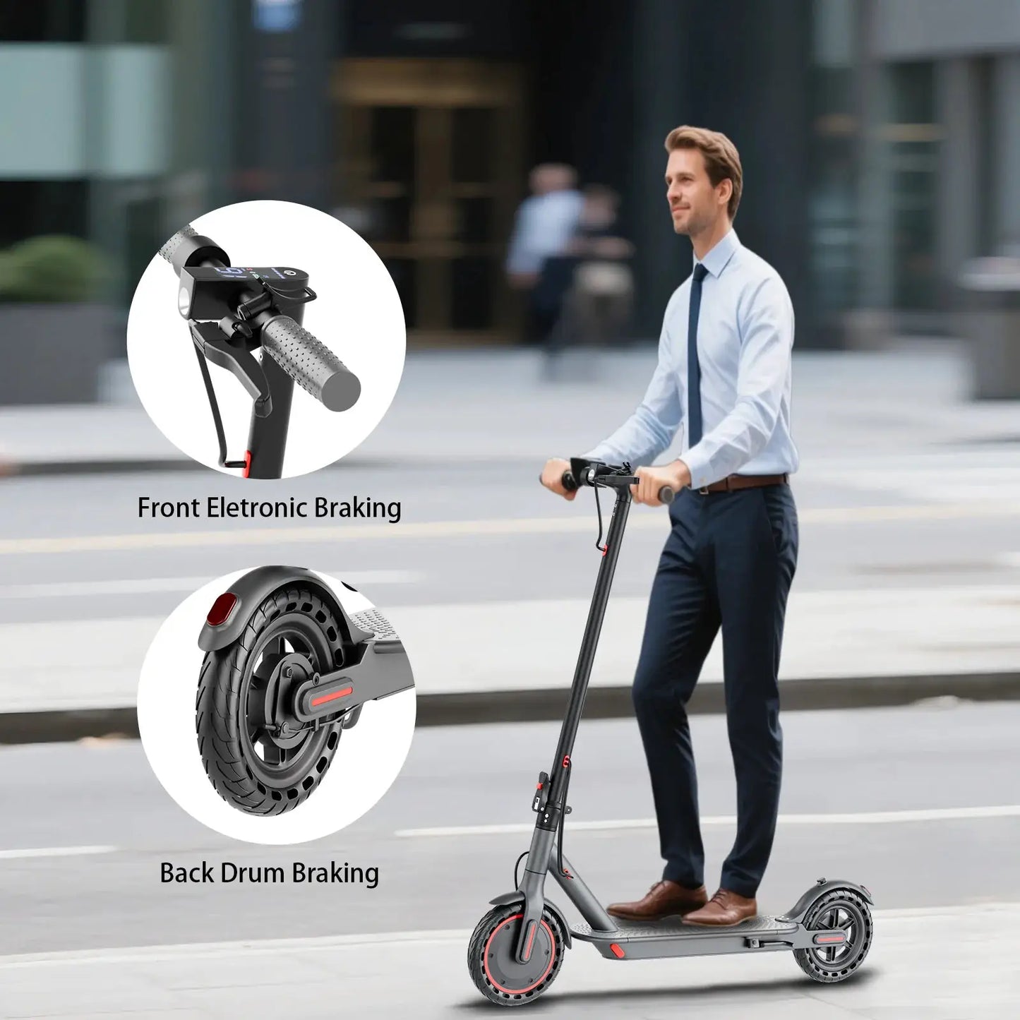 HEZZO 04PRO High Performance Electric Scooter Adult Foldable Urban Commuter E‑Scooter Long Range Fast Speed by Beastly Survival Outlet