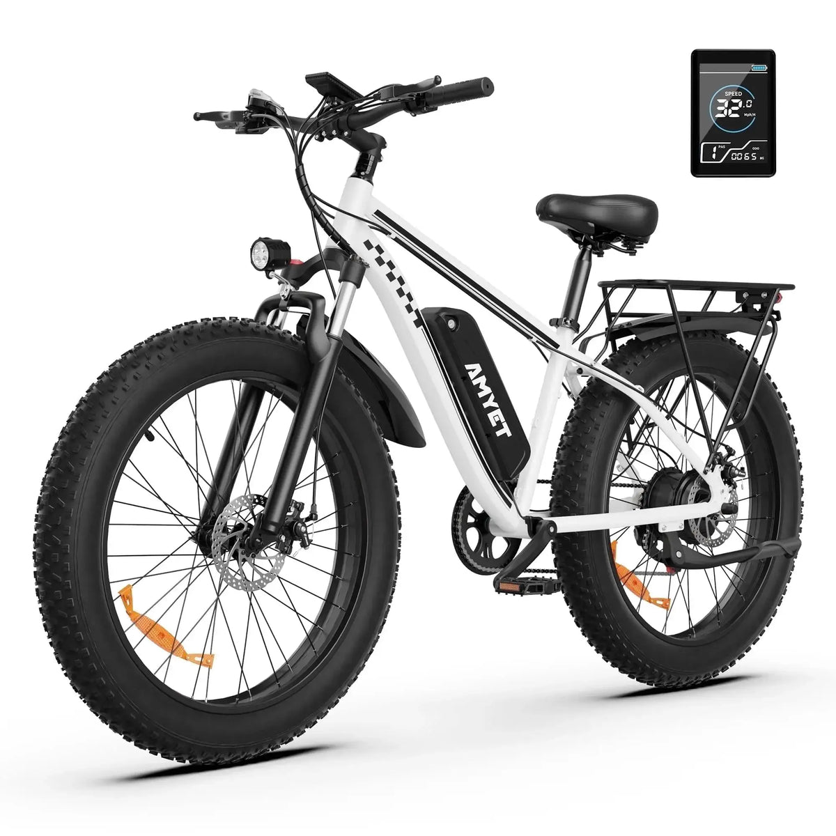 AMYET Electric Bike EB26 Blue Adults Electric Bicycle 28mph Peak 1500W 720WH Ebike 26" Fat Tire Mountain Bike Electric Dirt Bike by Beastly Survival Outlet