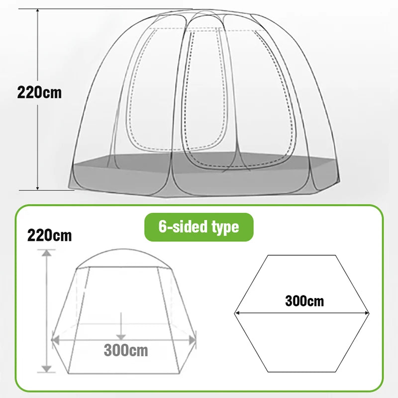 Outdoor Dome Stargazing Tent for 4 to 8 People Quick Setup