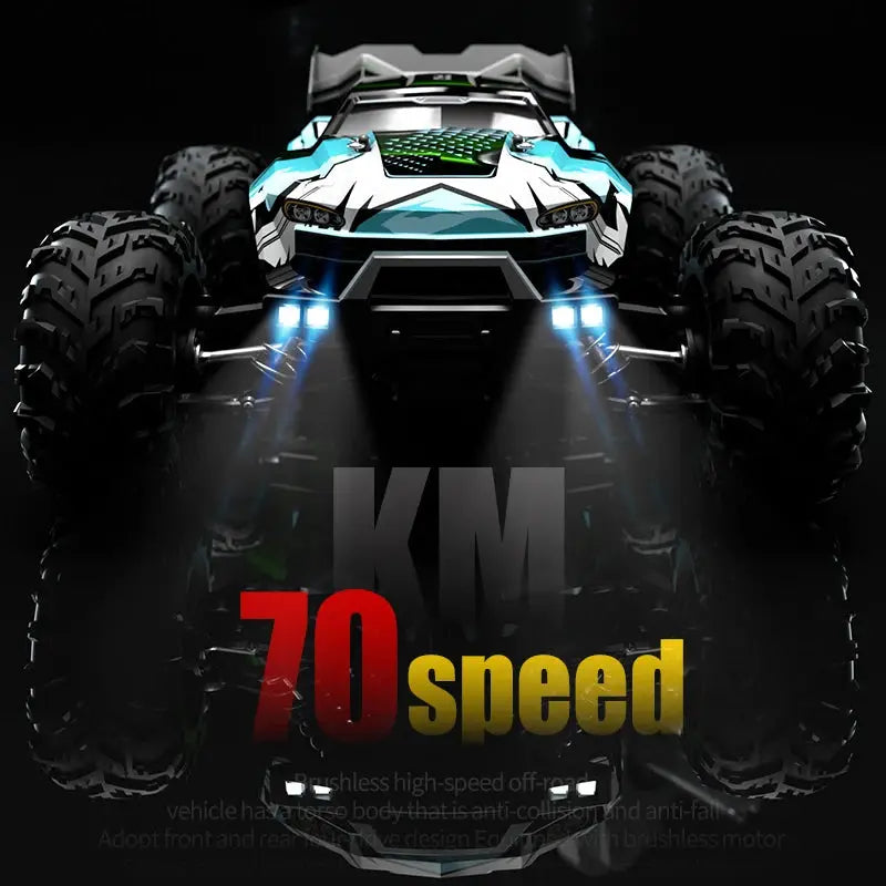 Wltoys Q117 1/16 RC Car 4WD Remote Control Car LED Headlights Brushless 70KM/H 2.4G High Speed Off-Road Drift Toys for Children by Beastly Survival Outlet