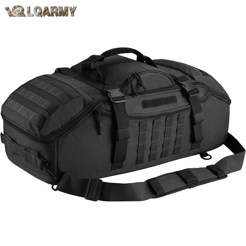 LQARMY 30L 45L 80L Sport Travel Bag Molle Tactical Backpack Gym Fitness Bag Large Duffle Bags for Camping Hunting Fishing by Beastly Survival Outlet