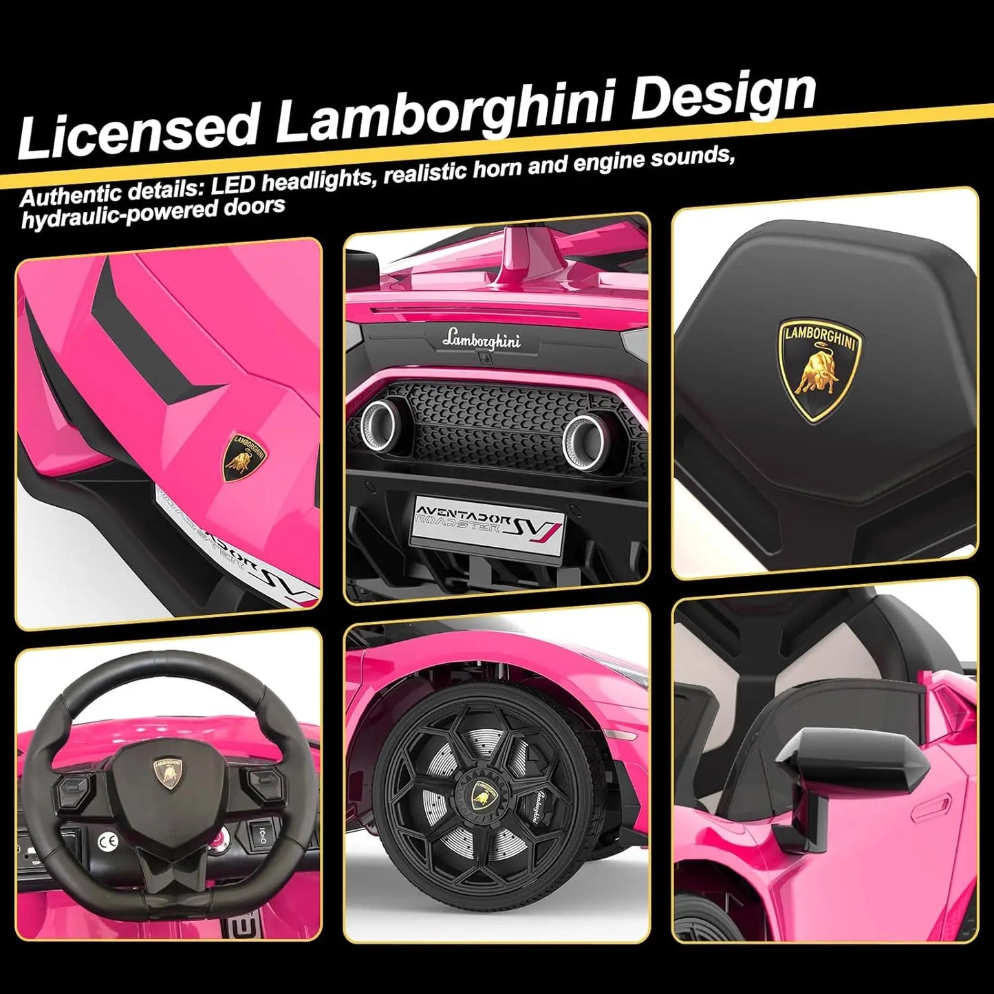 12V Kids Electric Car Lamborghini Licensed Remote Control