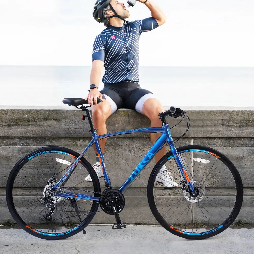 Unisex 24 Speed Hybrid Bike With Disc Brakes 700C City Rides by Beastly Survival Outlet