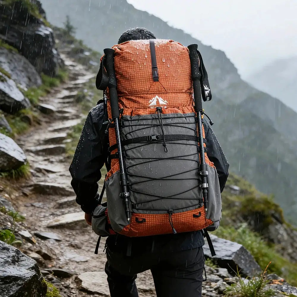 Night Cat Internal-frame Hiking Backpcack: 50L / 60L / 70L Roll Top Lightweight Travel Backpack with Rain Cover for Men Women Hiking Camping Backpacking by Beastly Survival Outlet