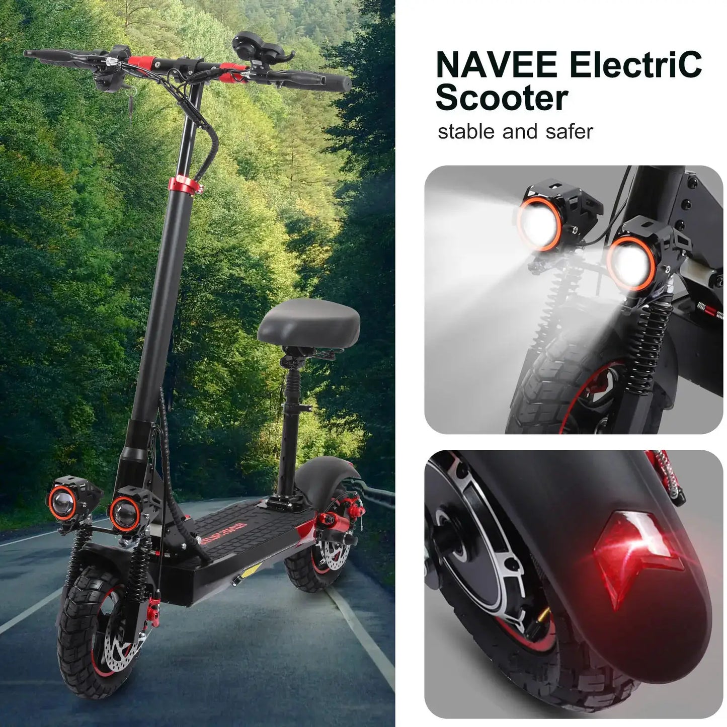 Freeboy 800W Off Road Folding Electric Scooter For Adults XL by Beastly Survival Outlet