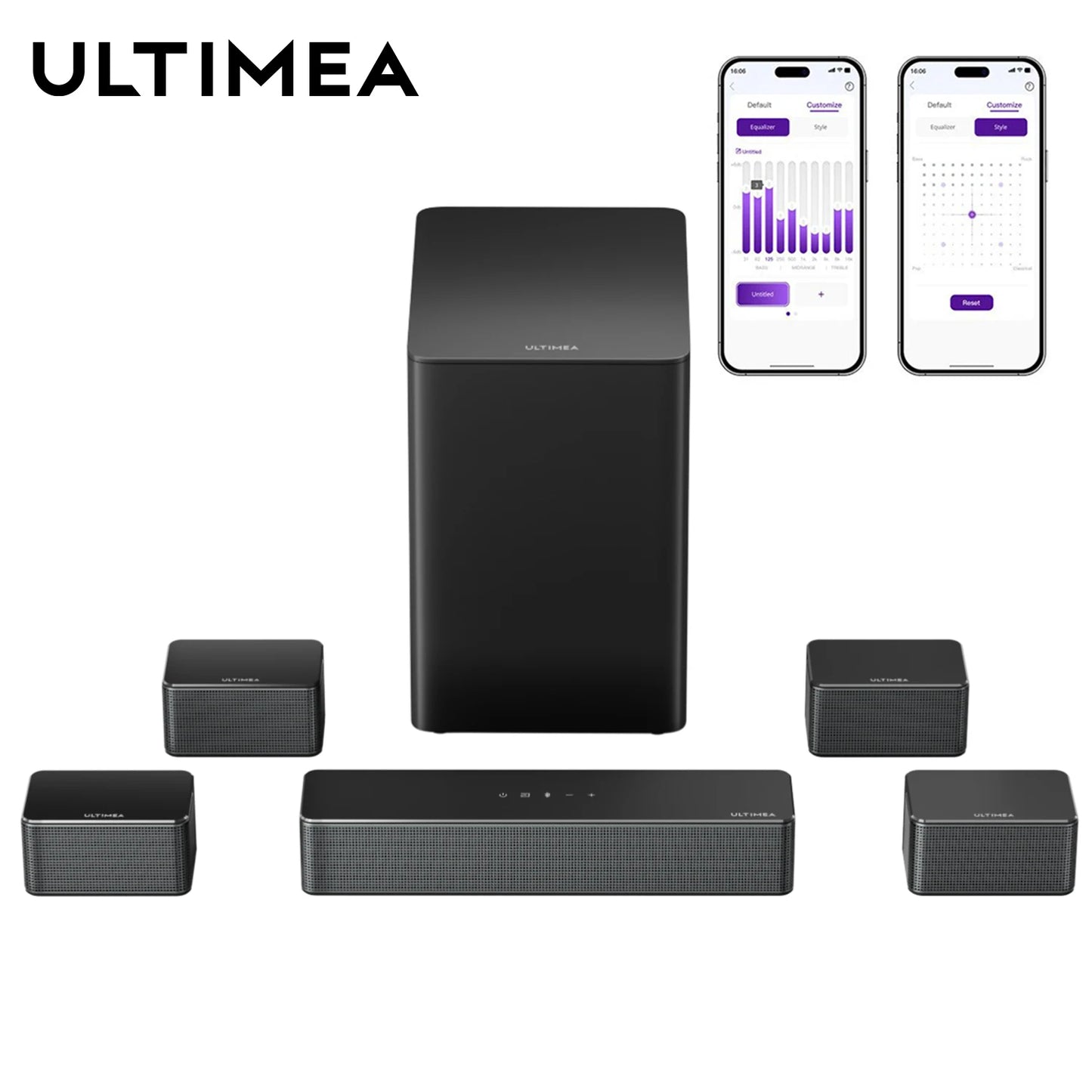ULTIMEA 7.1 3D Virtual Surround Soundbar System with Subwoofer