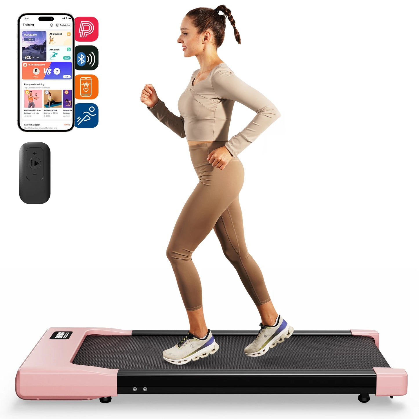 Walking Pad Under Desk Treadmill 2 In 1 With Remote Display