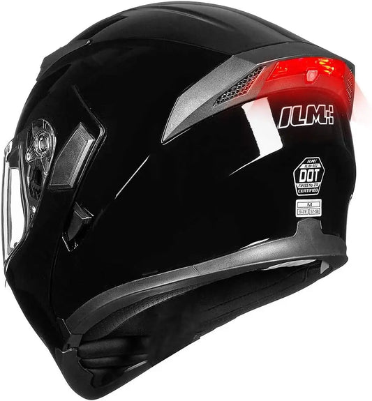 Motorcycle Modular Full Face Helmet with Dual Visor in 6 Colors