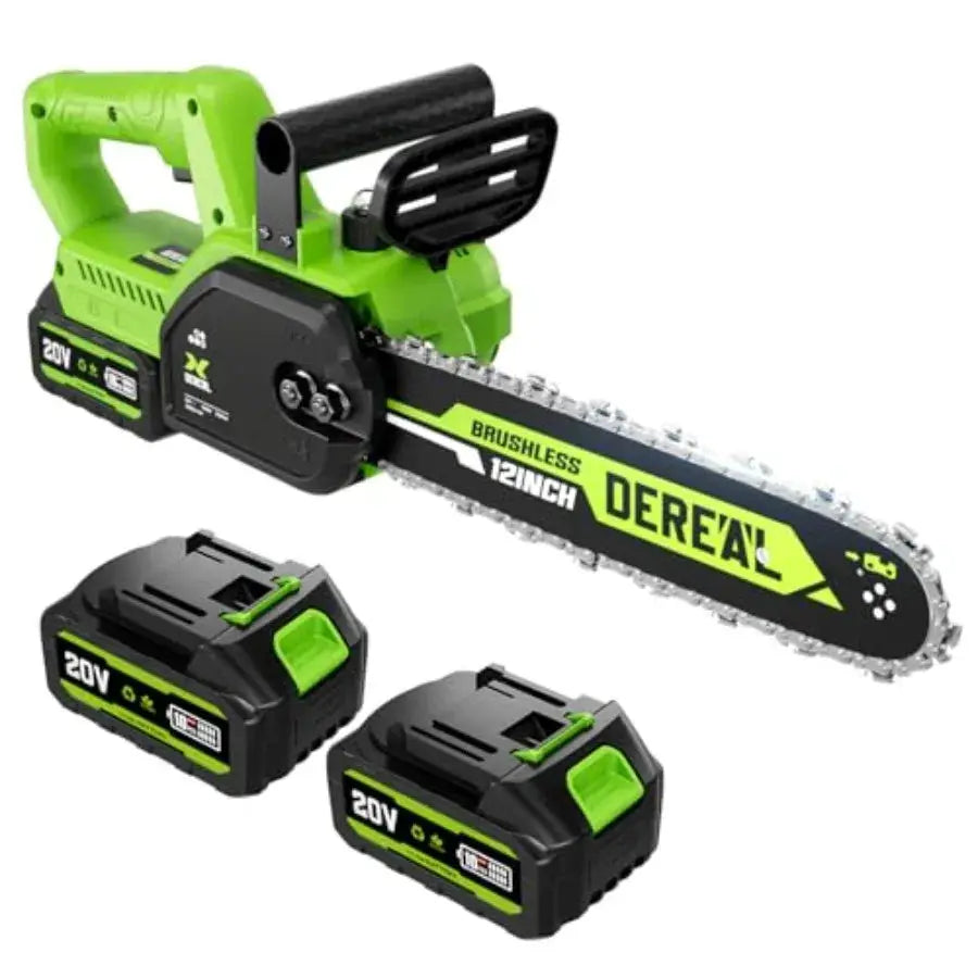 Cordless Electric Chainsaw for Outdoor Wood Cutting 12-Inch Dual-Mode Chain Saw with 20V Battery Power Includes 4.0Ah High-Capa by Beastly Survival Outlet