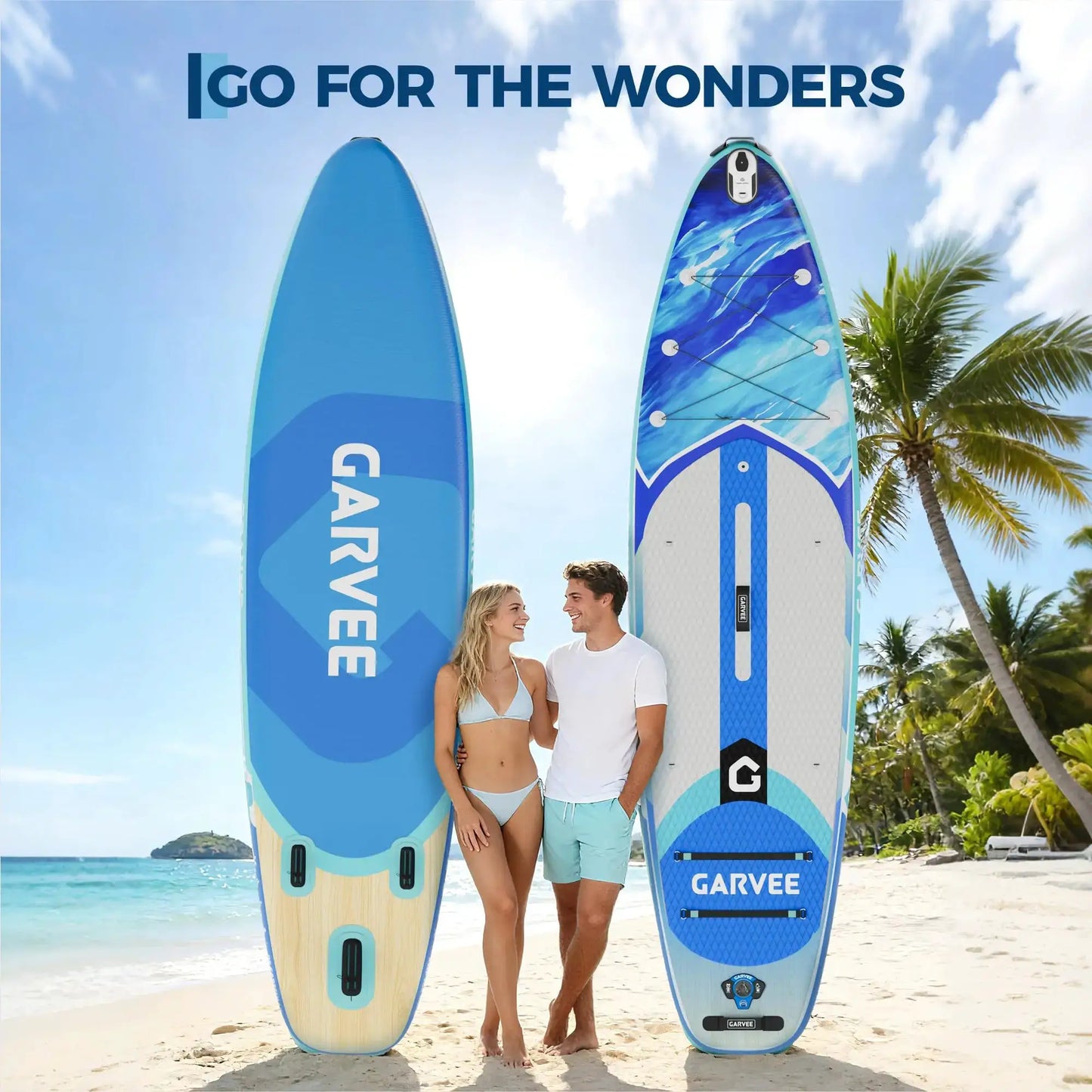 Extra Wide Stable Inflatable Stand Paddle Paddle Board for Adults & Youth – Ultra-Light PVC, Non-Slip EVA Deck, 450lbs Capacity, Adjustable Paddle, High Pressure Pump & Backpack by Beastly Survival Outlet