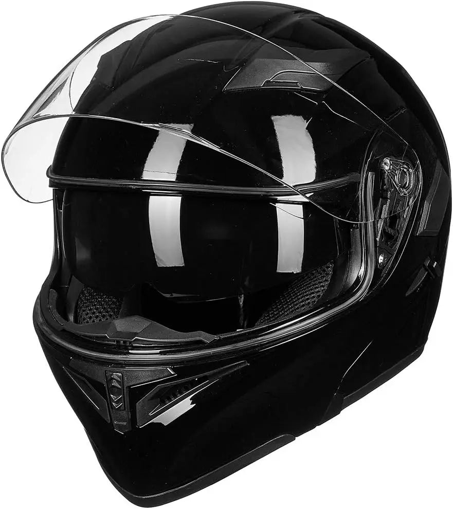 Motorcycle Modular Full Face Helmet with Dual Visor in 6 Colors