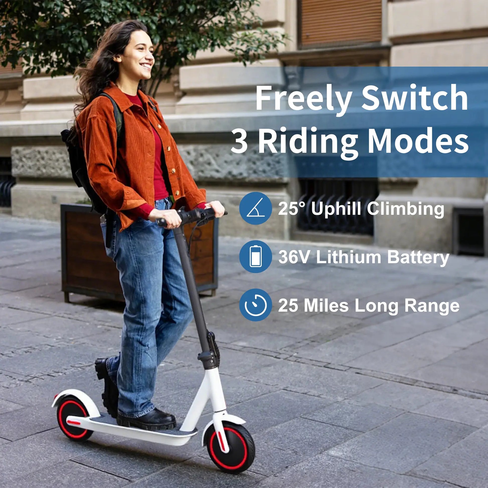 M365 Electric Scooter 350W 16mph APP Smart Scooter Shock-absorbing Anti-skid ‎8.5 Inches Folding waterproof Electric Scooter by Beastly Survival Outlet