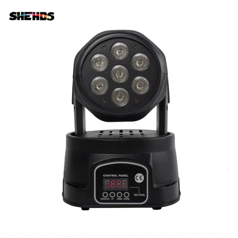 SHEHDS 1pcs LED 7x12W Par Light 7x18W RGBWA+UV Moving Head Light Wash DMX 512 DJ Dicso Nightclub Party Christmas Audience by Beastly Survival Outlet