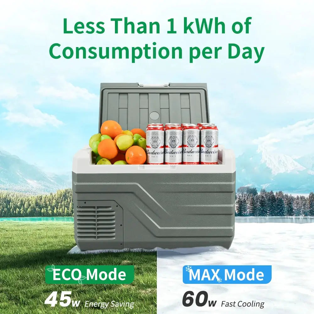 Alpicool NL 25L 35L 45L Car Refrigerator 12V Compressor Fridge Freezer 12/24V DC 100-240V AC Portable Cooler for Camping Travel by Beastly Survival Outlet