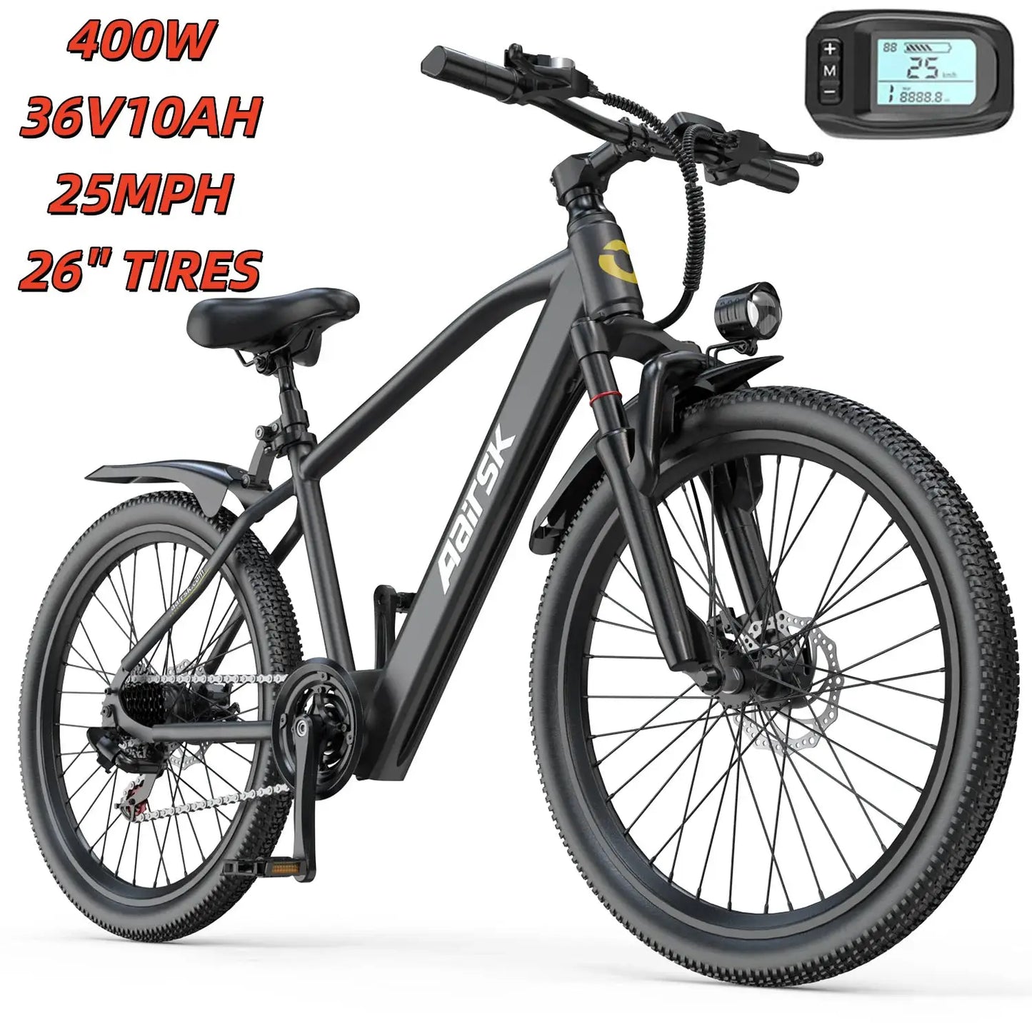 EOEOTWO 1500W Electric Bike 48V 15Ah Battery 26" 4.0 Fat Tire Ebike 34MPH High Speed Mountain Bicycle Off-Road Snow Bike for Adults by Beastly Survival Outlet