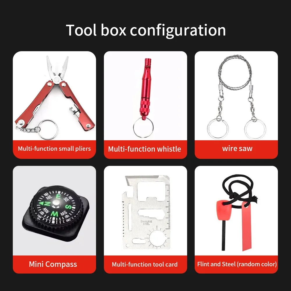 SOS Emergency Tool Box For Camping And Outdoor Adventures