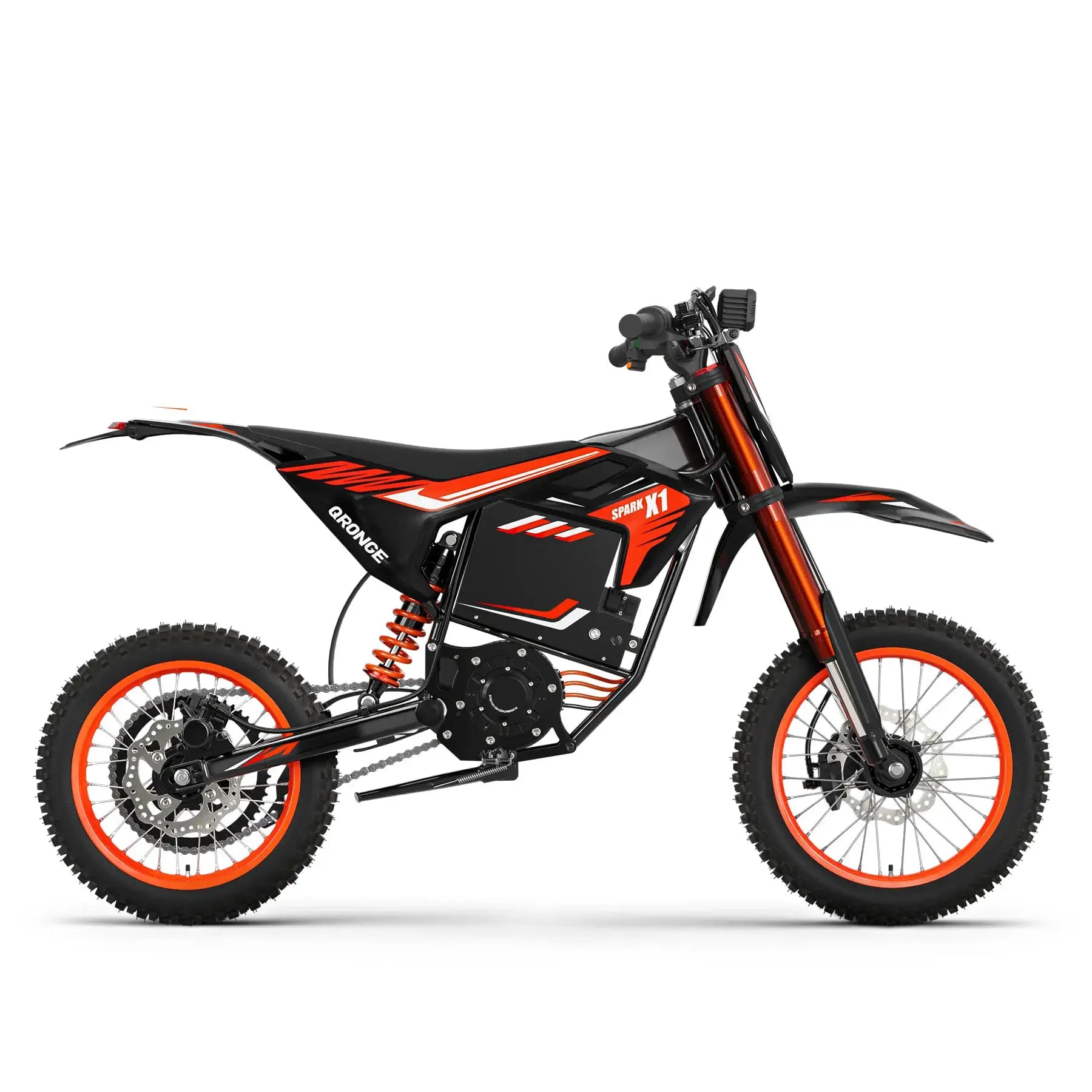 QRONGE X1 Spark Electric Dirt Bike for Teens Adults 4500W Peak Electric Motorcycle 60V 28.8Ah E-Dirt Bike 60 Mile Range E-Bike + 1 Year Warranty by Beastly Survival Outlet