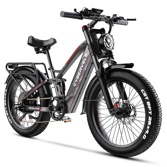 Cybervelo Strong Power Ebike, 5000W Motor Off Road Electric Bike, 100 Miles Long Range, 26"x4.0” Fat Tire, 40Ah Big Battery EK9 by Beastly Survival Outlet