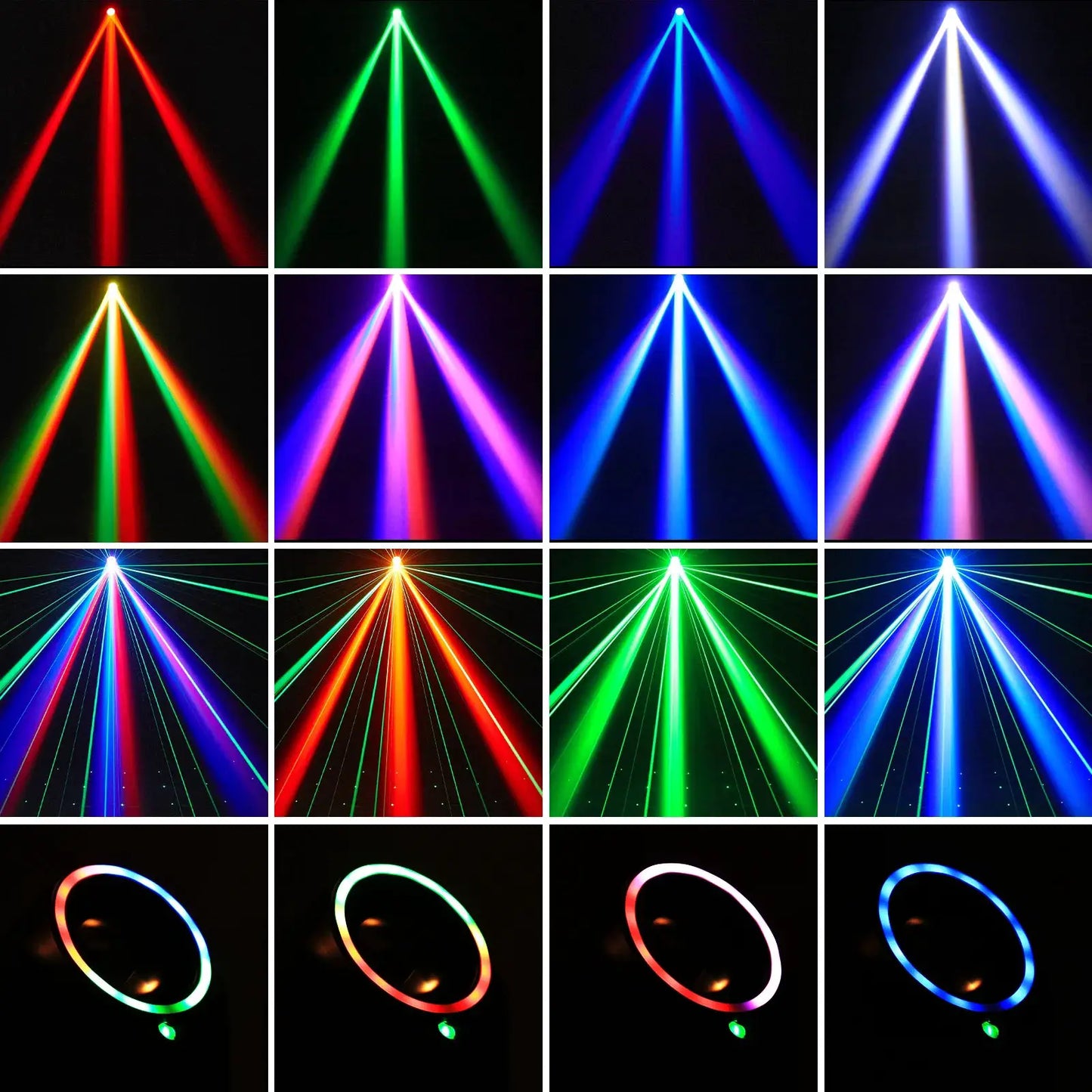 U'King Mini 30W Spot Beam Moving Head Light LED 4IN1 RGBW Effect Strobe Stage Light DMX Sound Activated DJ Disco Bar Party Light by Beastly Survival Outlet
